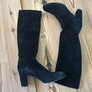 Valentino Garavani black suede boots